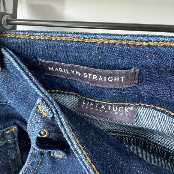 NYDJ Marilyn Straight Jeans Dark Wash Lift Tuck Technology Size 18W - Picture 4 of 10